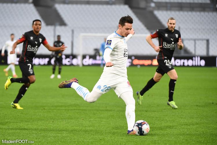 Florian Thauvin, l'attaquant de l'Olympique de Marseille.