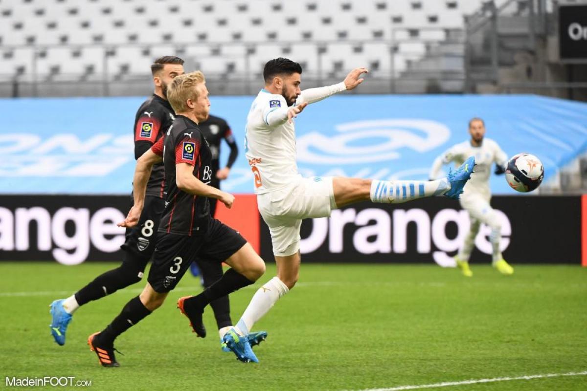 Sanson avec le maillot marseillais