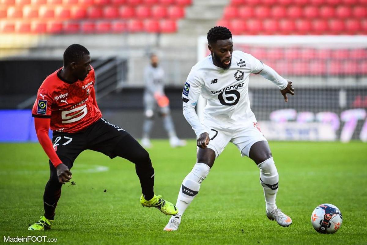Jonathan Bamba avec le maillot du LOSC.