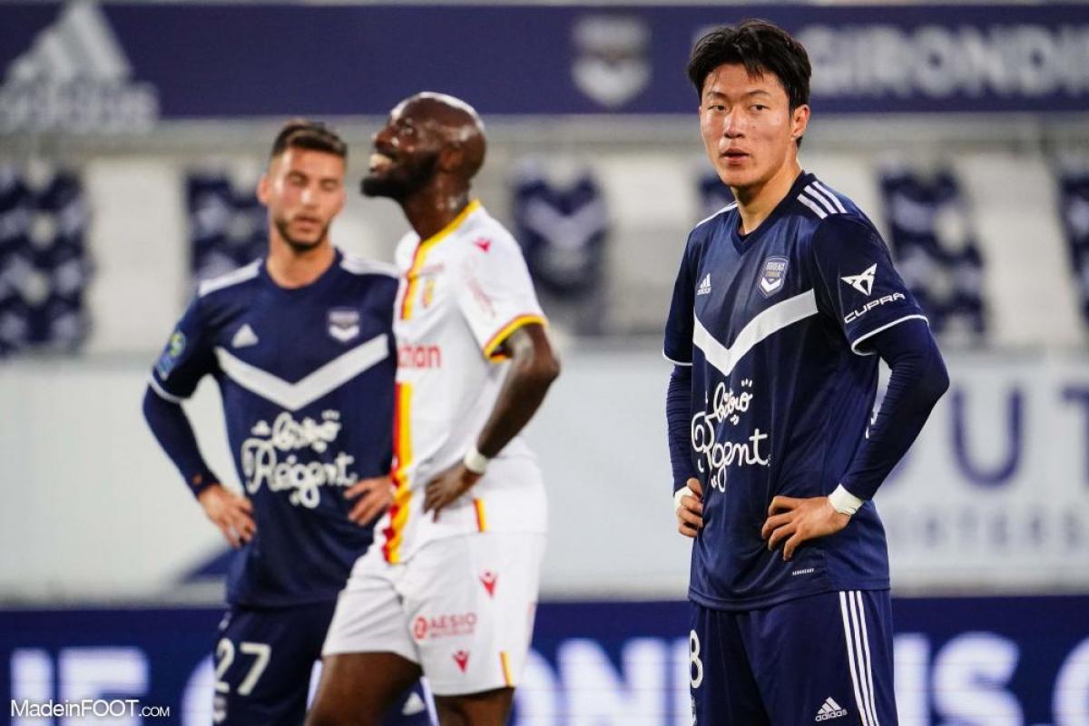 Hwang Ui-jo, l'attaquant des Girondins de Bordeaux.