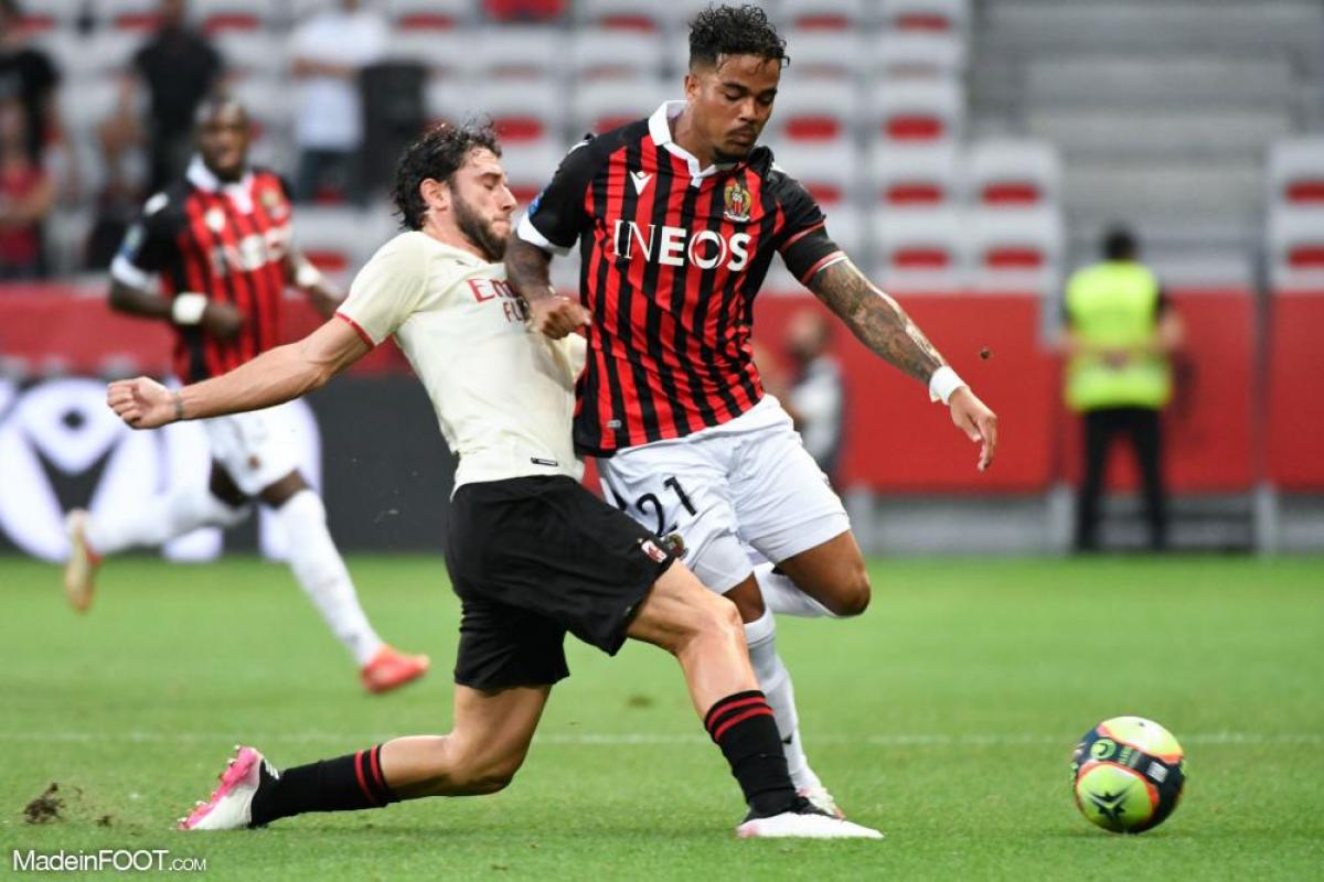 Justin Kluivert en championnat avec l'OGC Nice