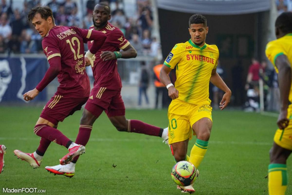 Ludovic Blas avec le maillot du FC Nantes