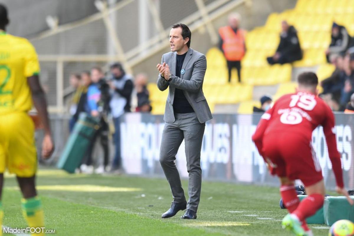 Julien Stéphan, l'entraîneur du RC Strasbourg Alsace.