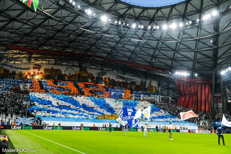 Les supporters de l'Olympique de Marseille, ici face à Angers SCO.