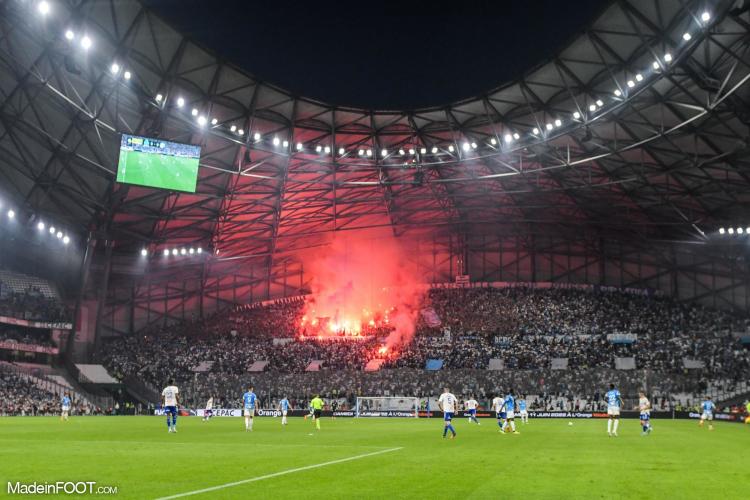 Les supporters de l'OM au stade Vélodrome. 