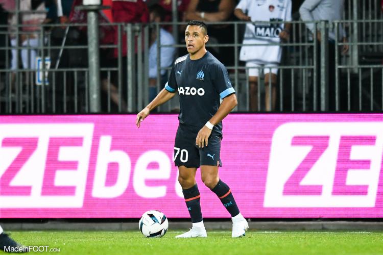 Alexis Sanchez avec l'OM