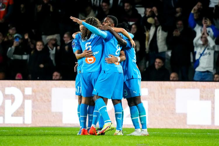 La joie des joueurs de l'OM.