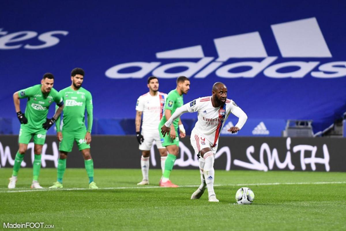 Moussa Dembélé, l'attaquant de l'OL