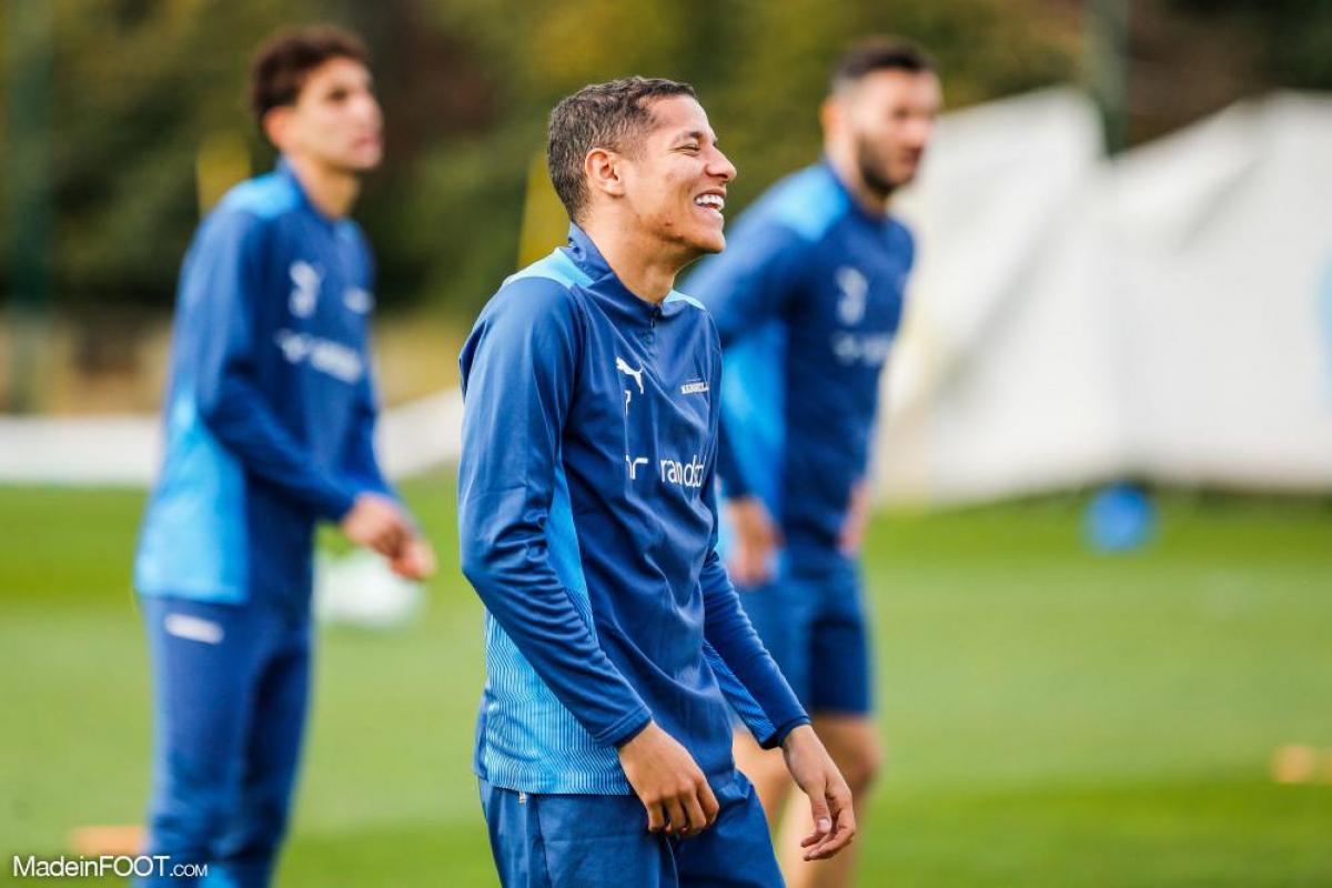 Amine Harit sous les couleurs de l'OM. 