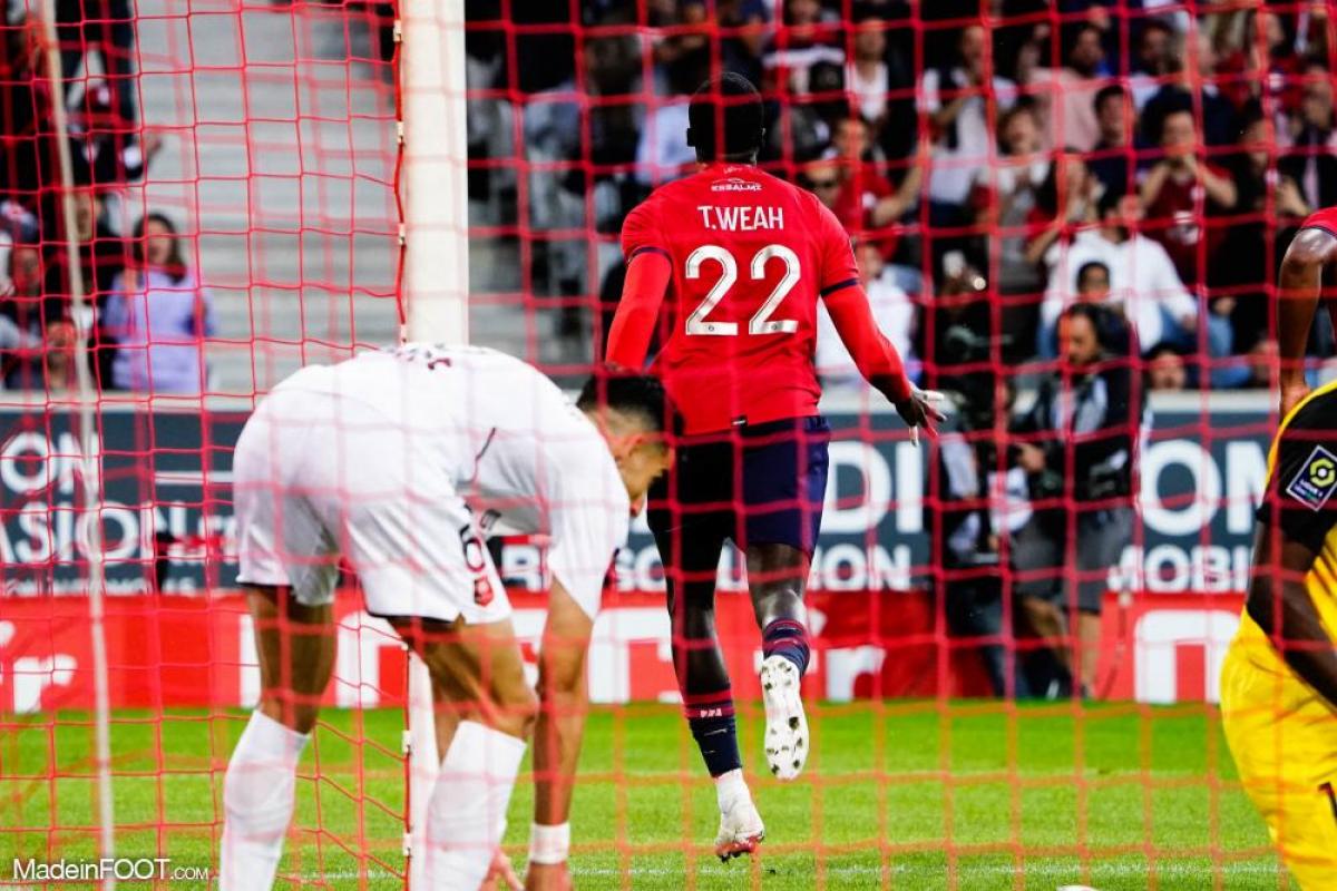 Timothy Weah, l'attaquant ou piston du Lille OSC.