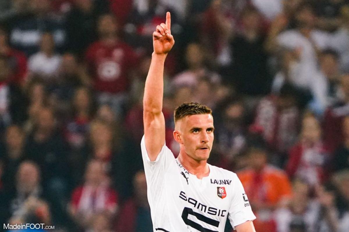 Benjamin Bourigeaud, milieu du Stade Rennais.