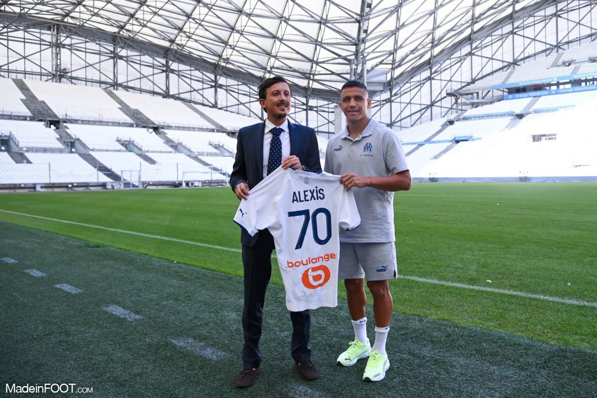 Alexis Sanchez, l'attaquant de l'OM