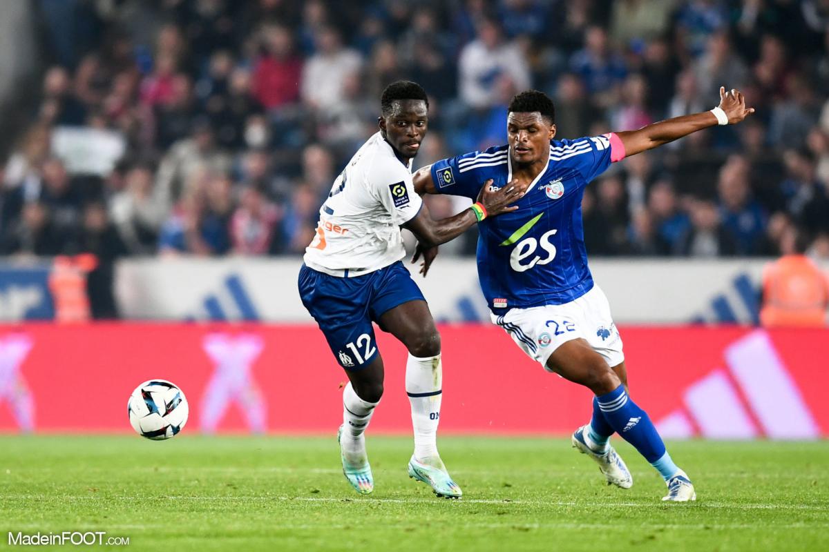 Bamba Dieng, l'attaquant de l'Olympique de Marseille.