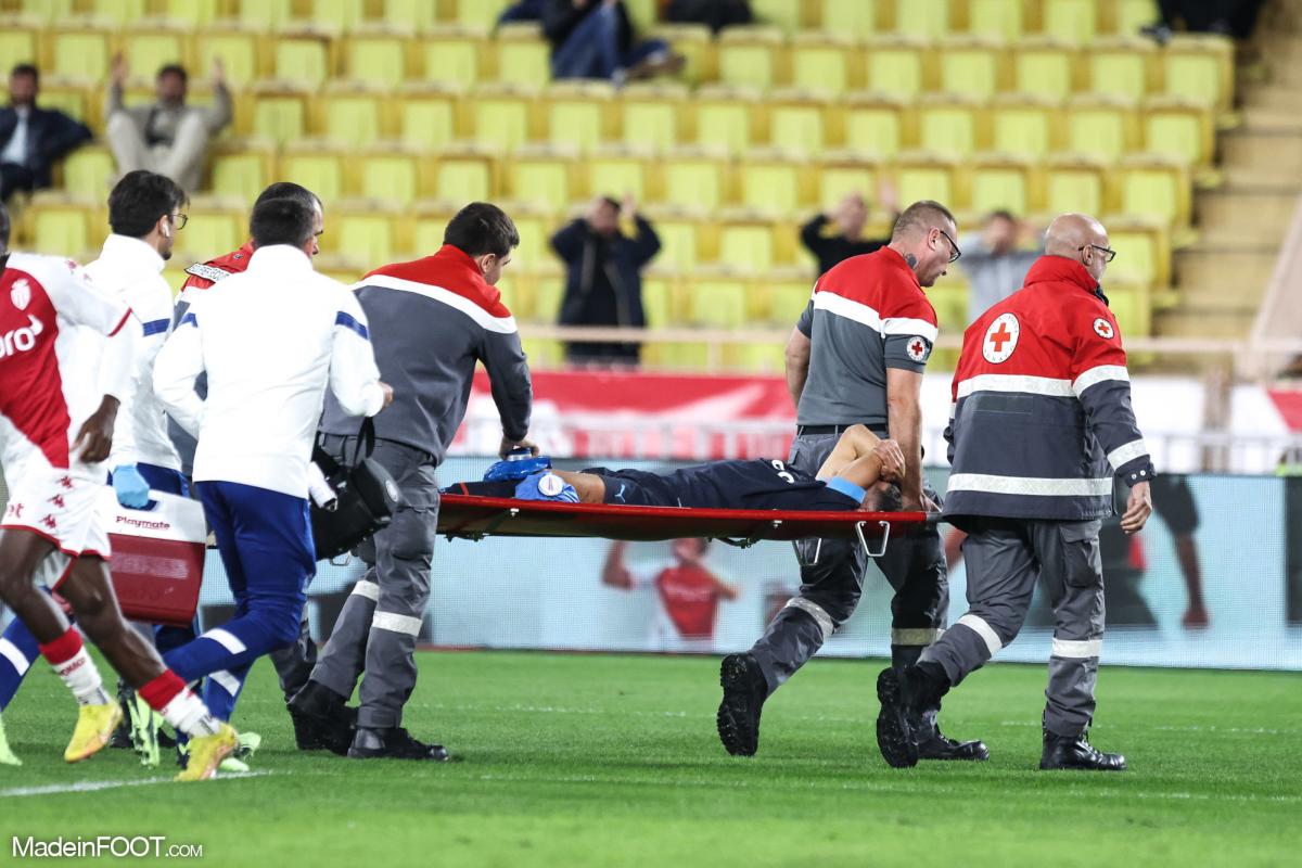 Amine Harit est sorti sur civière