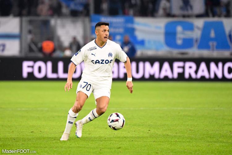 Alexis Sanchez avec l'OM