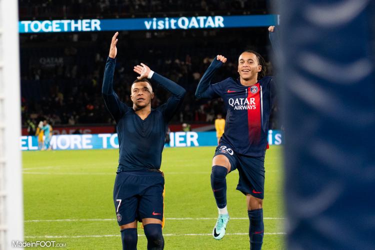 Kylian Mbappé et Ethan Mbappé, anciens joueurs du PSG
