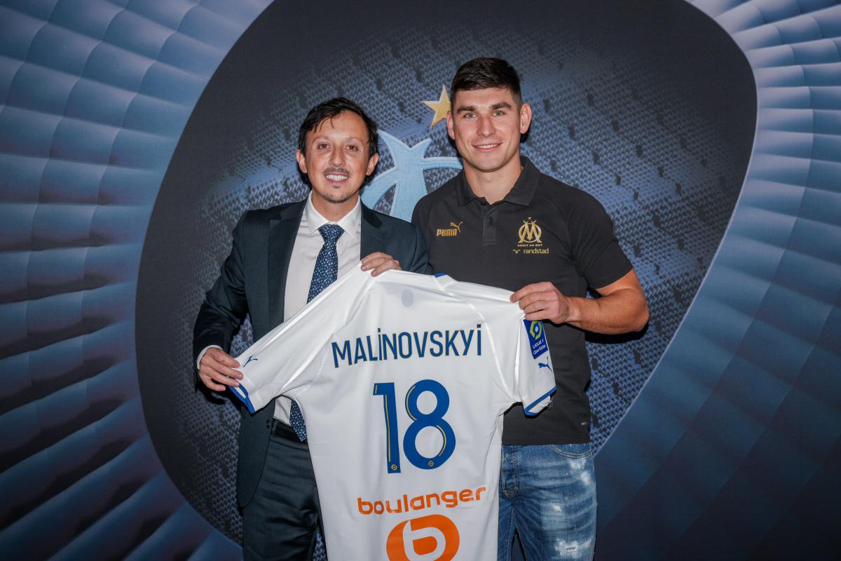 Ruslan Malinovskyi dans le groupe de l'OM