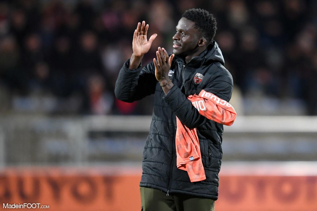 Bamba Dieng avec ses nouvelles couleurs du FCL