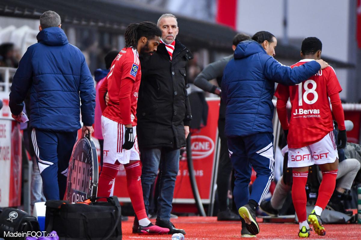 Le groupe de Brest qui affronte Marseille.