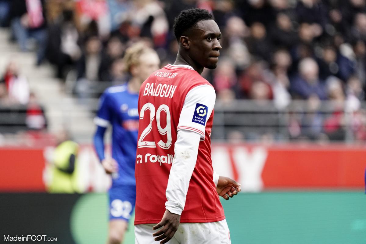Folarin Balogun sous le maillot du Stade de Reims
