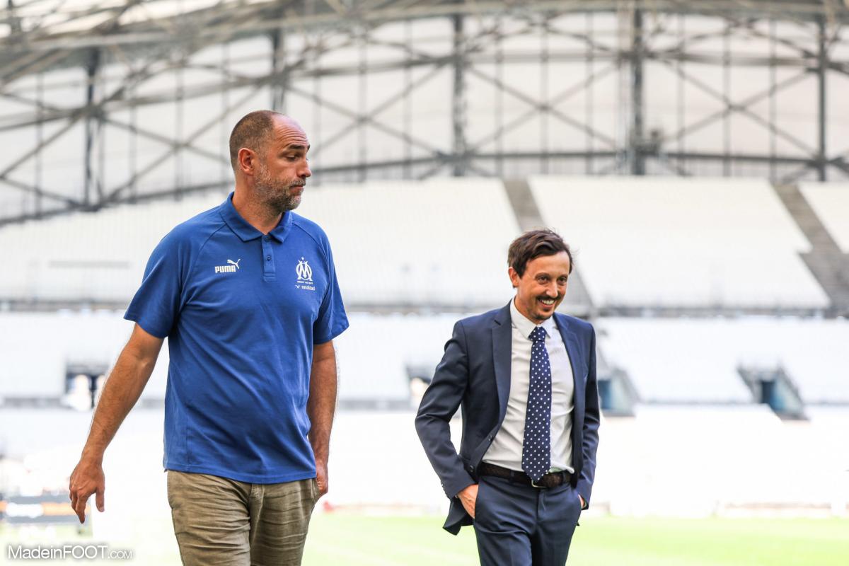 Pablo Longoria et Igor Tudor (OM).