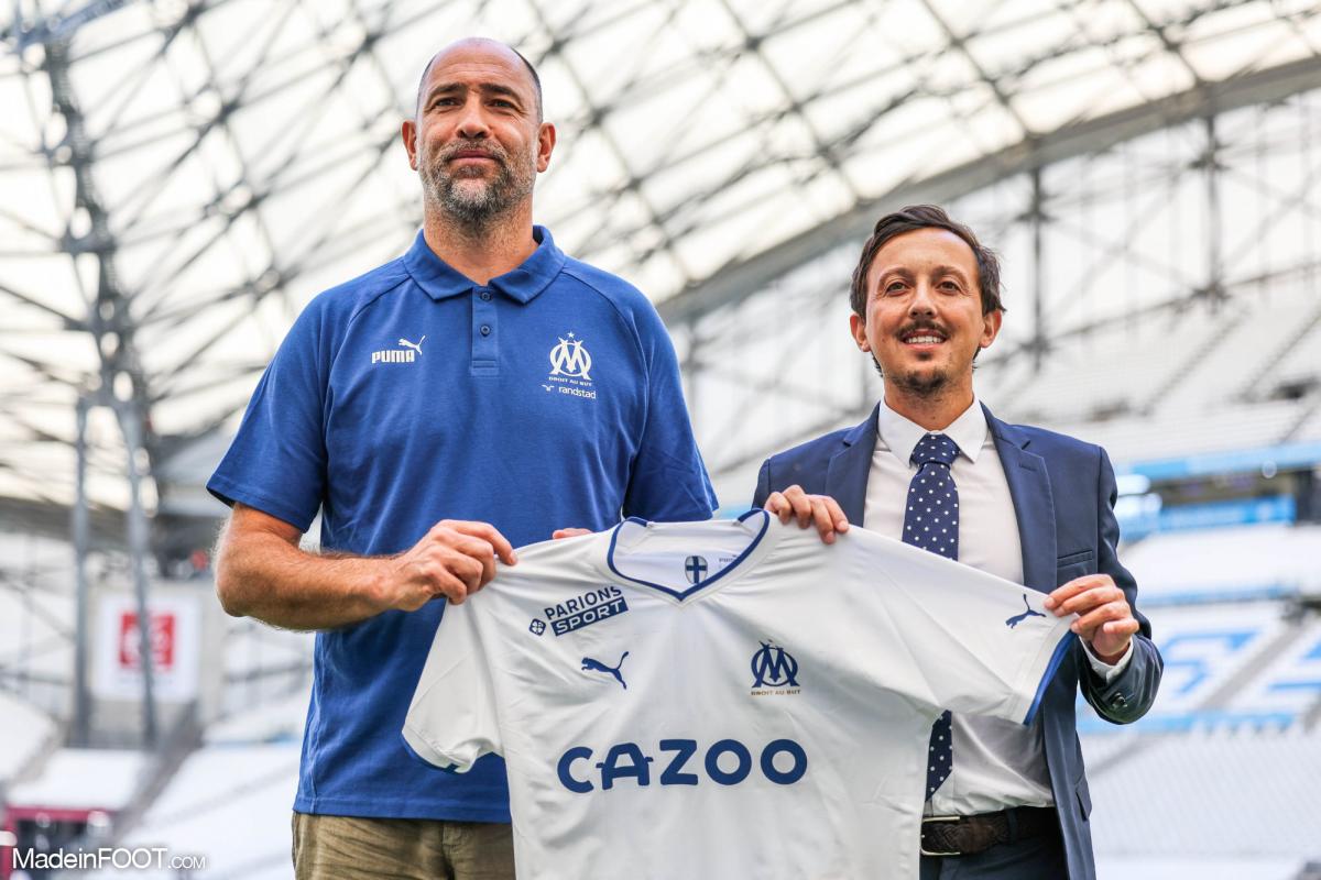 Igor Tudor et Pablo Longoria (OM)
