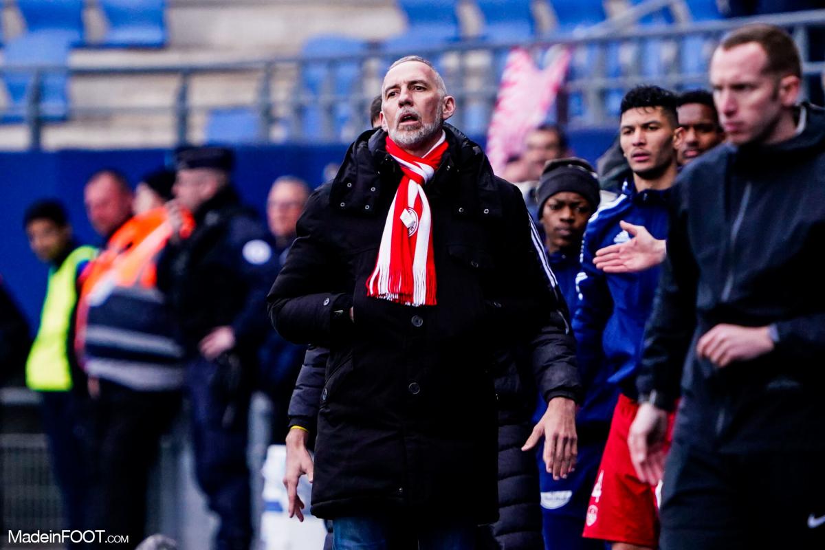 Éric Roy, l'entraîneur du Stade Brestois 29.