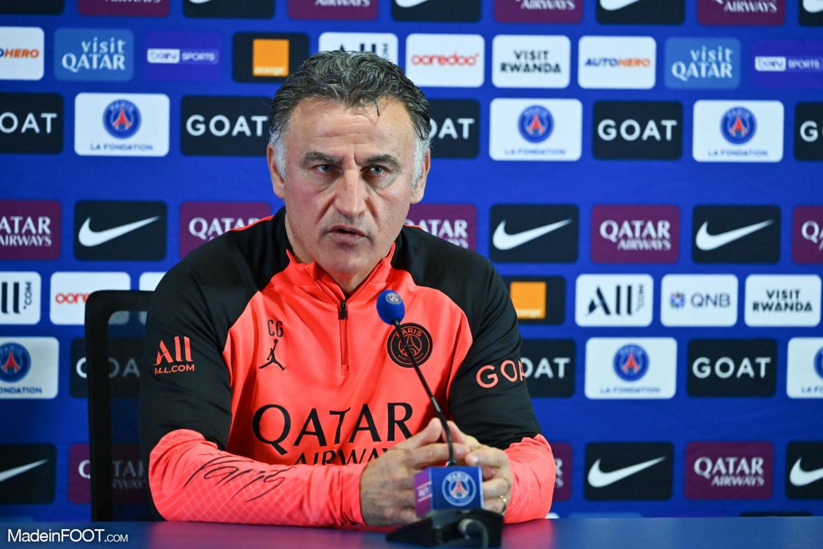 Christophe Galtier, à l'époque au PSG