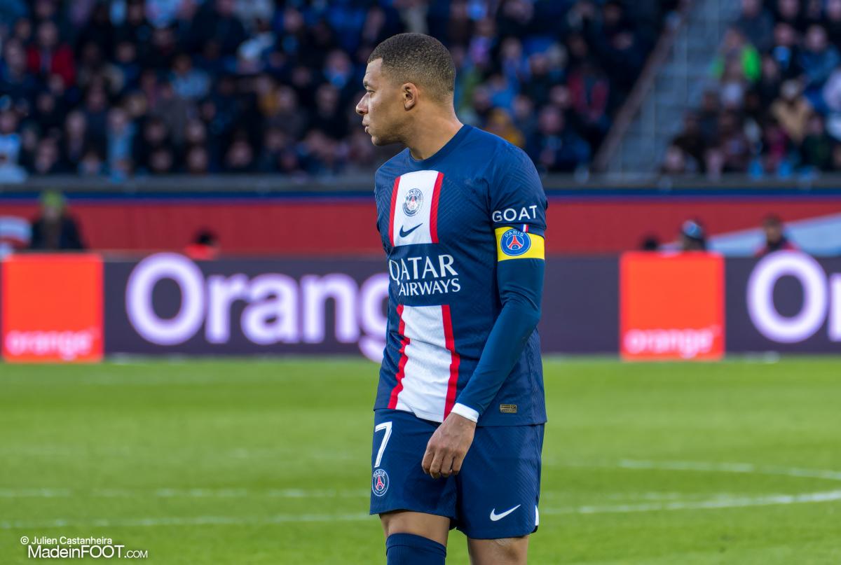 Kylian Mbappé, attaquant du Paris Saint-Germain. 