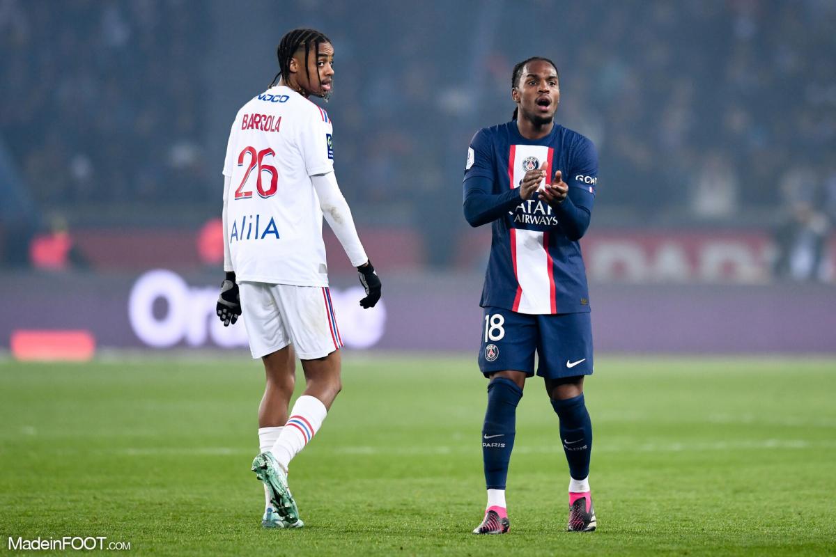 Bradley Barcola, attaquant de l'OL.