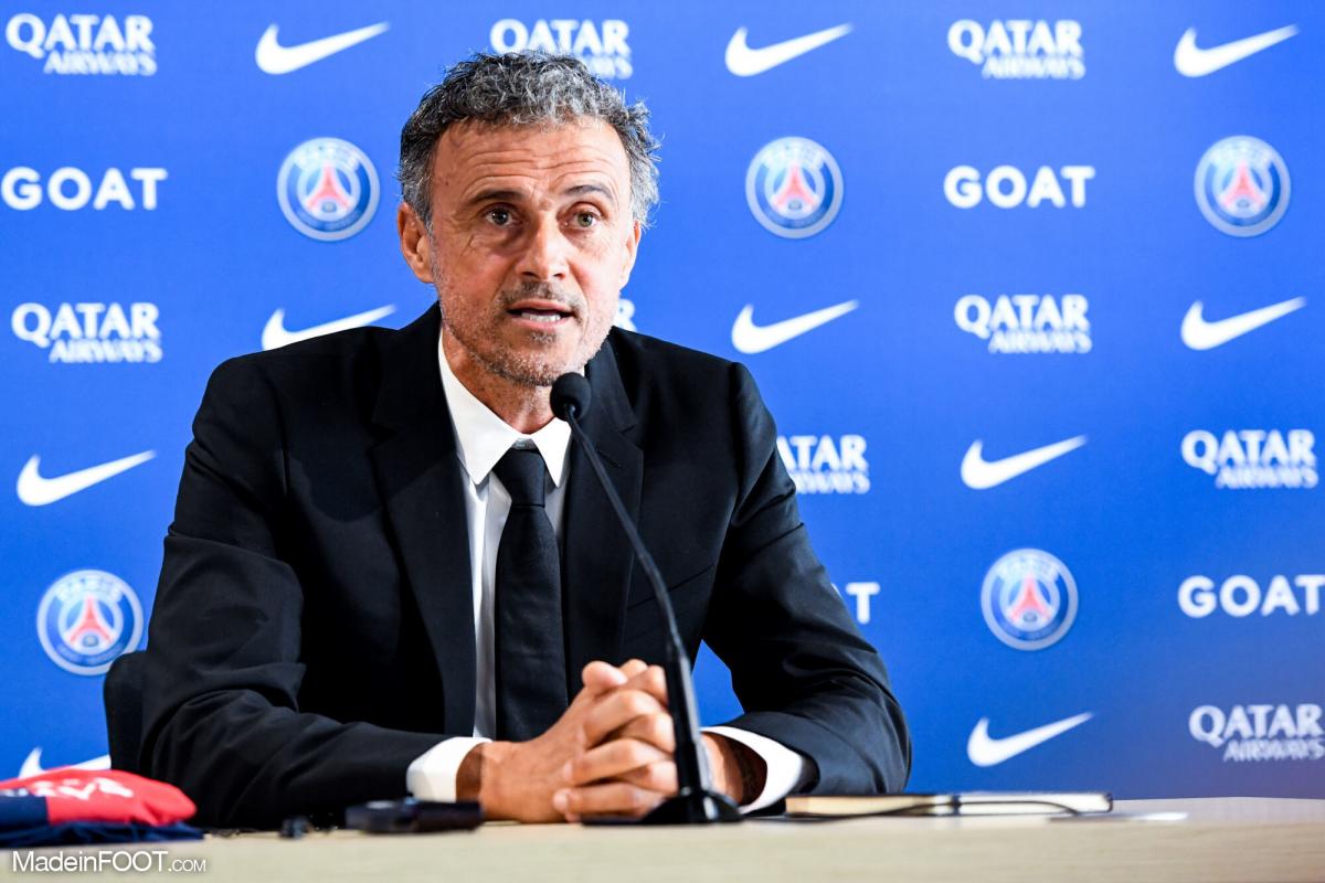 Luis Enrique, l'entraîneur du Paris Saint-Germain.