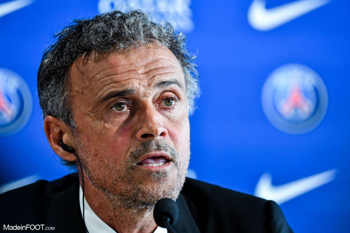 Luis Enrique, l'entraîneur du Paris Saint-Germain.