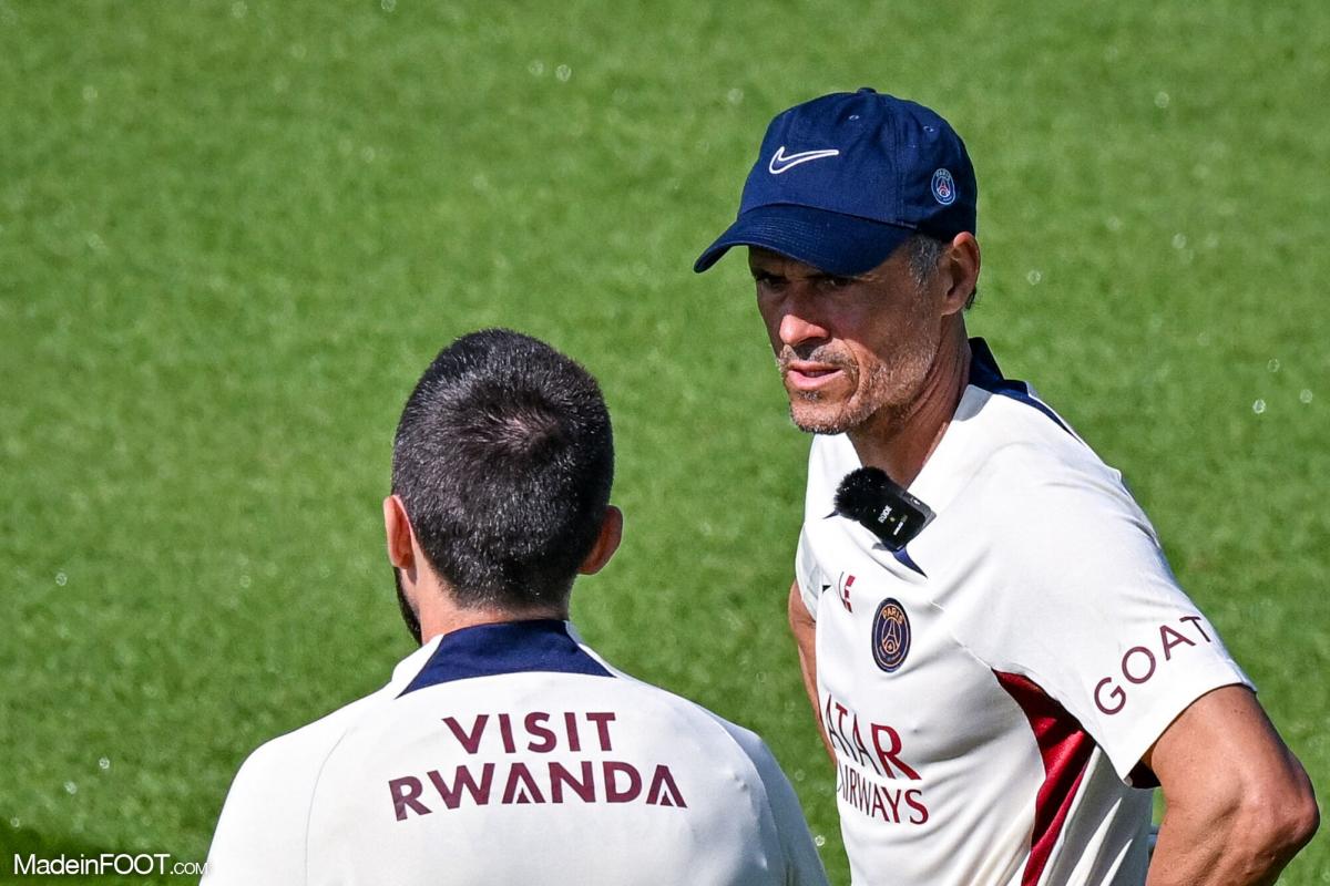 Luis Enrique avec le PSG