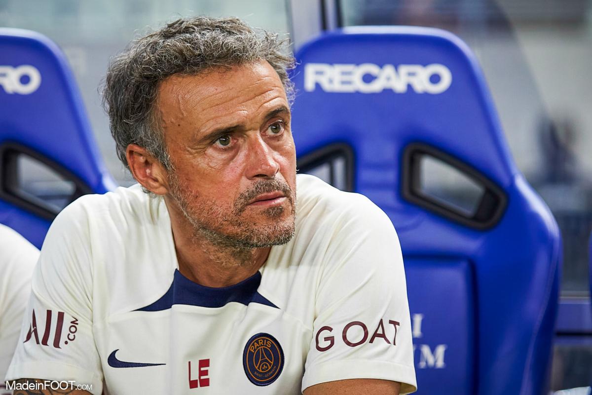 Luis Enrique avec le PSG