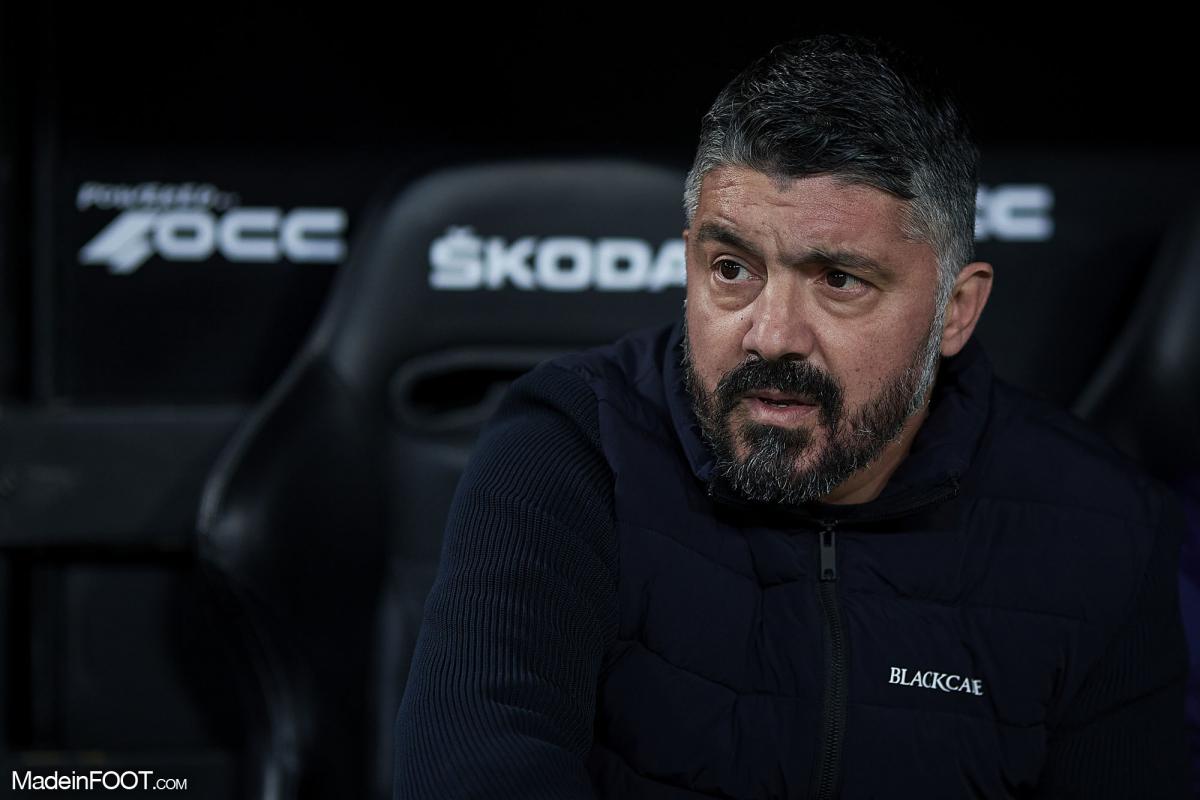 Gennaro Gattuso sur un banc