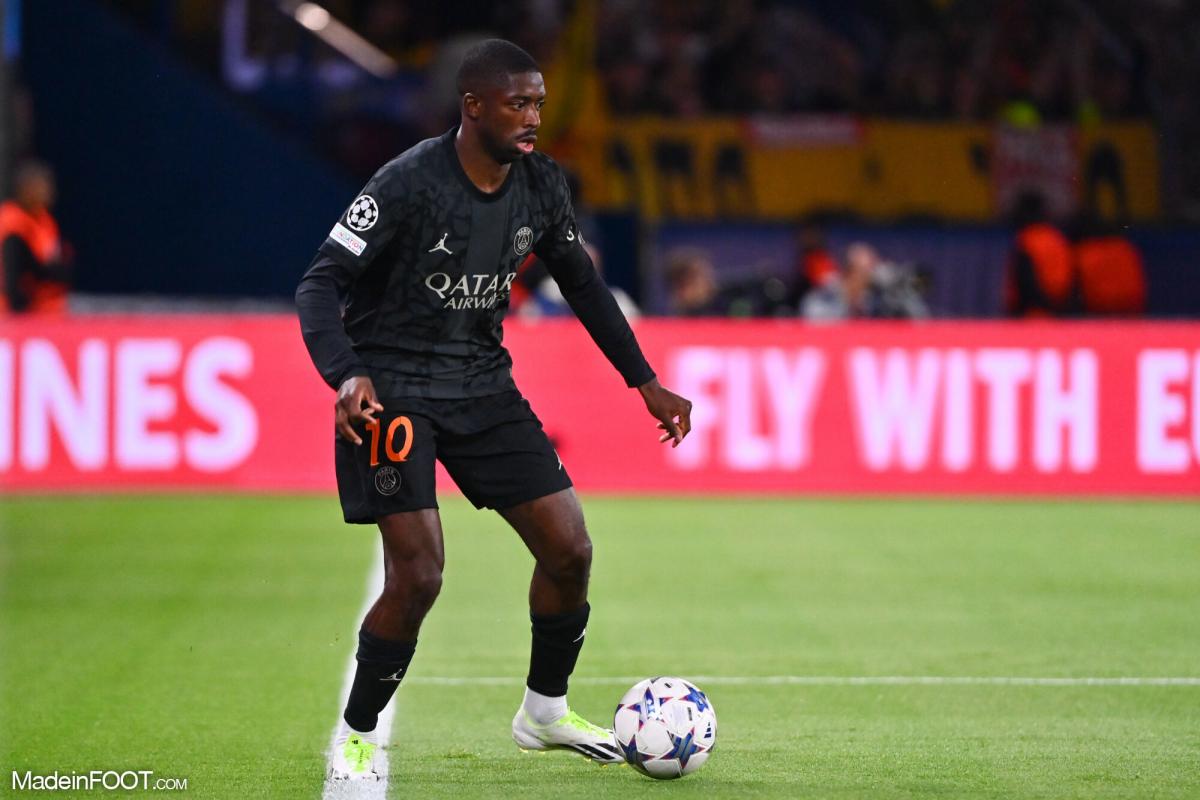 Ousmane Dembélé avec le PSG