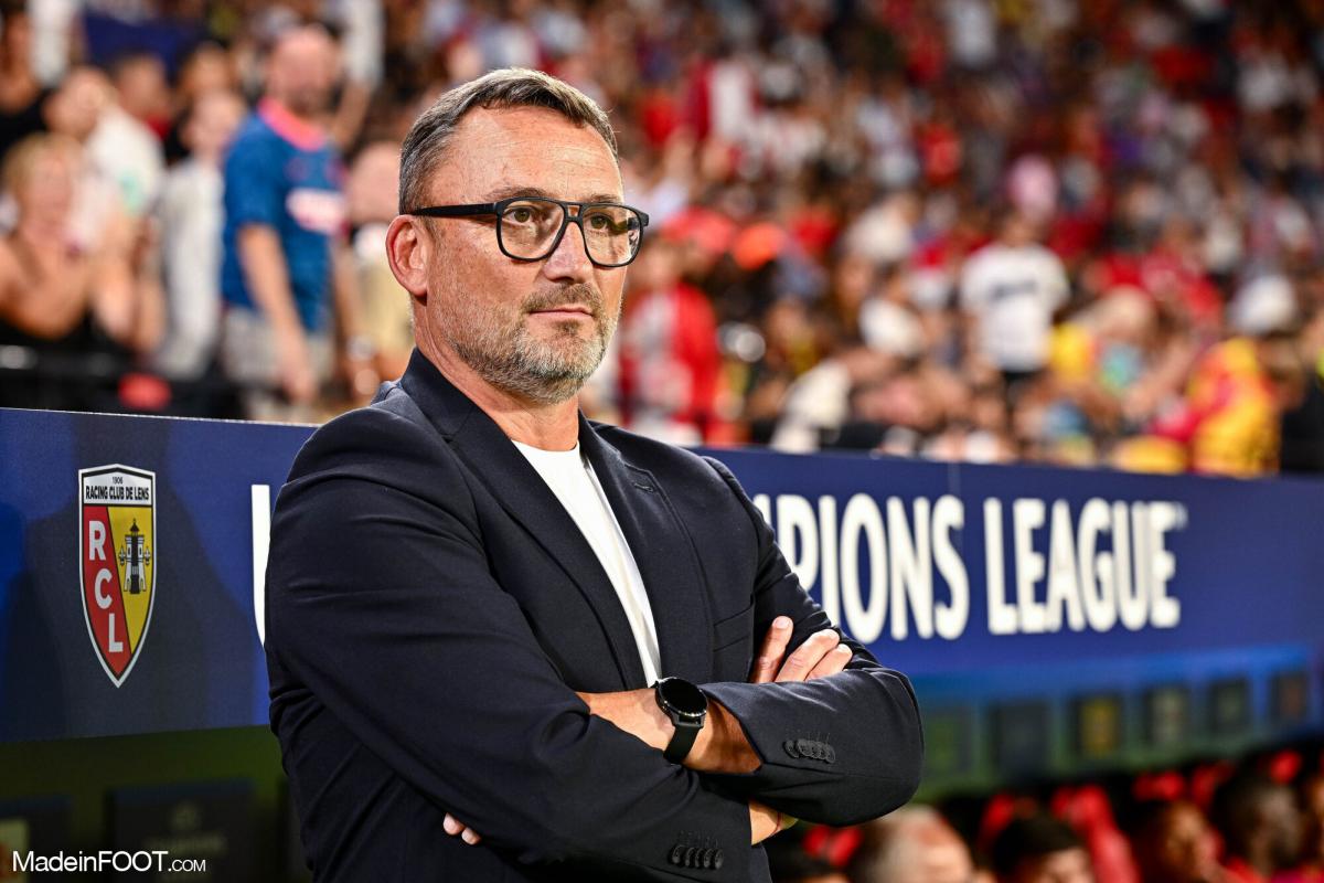 Franck Haise, entraineur du RC Lens