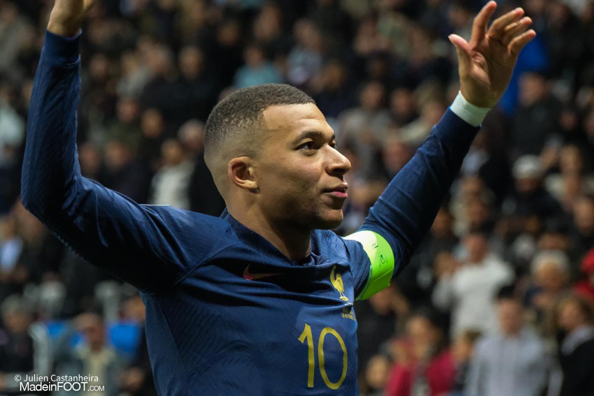Kylian Mbappé, l'attaquant du PSG et de l'équipe de France.