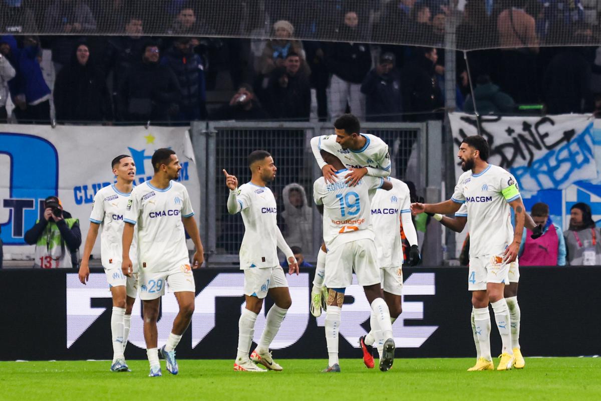La joie des joueurs marseillais.