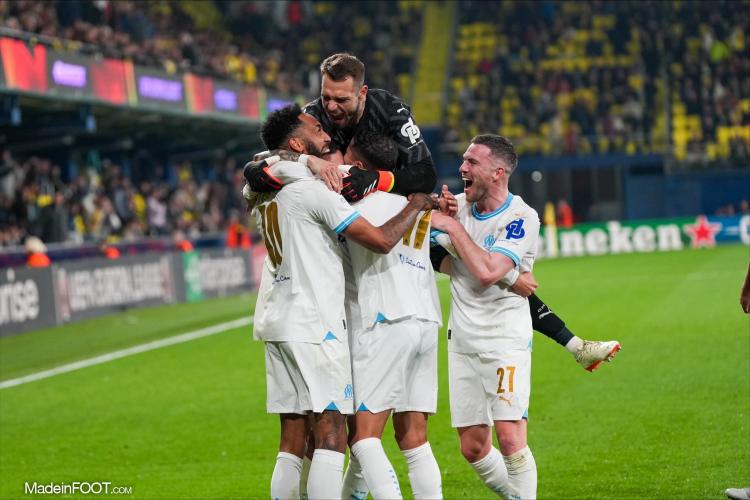 La joie de l'équipe de Marseille