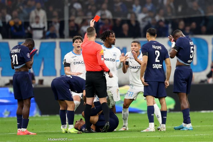 Amine Harit a été expulsé face au PSG.