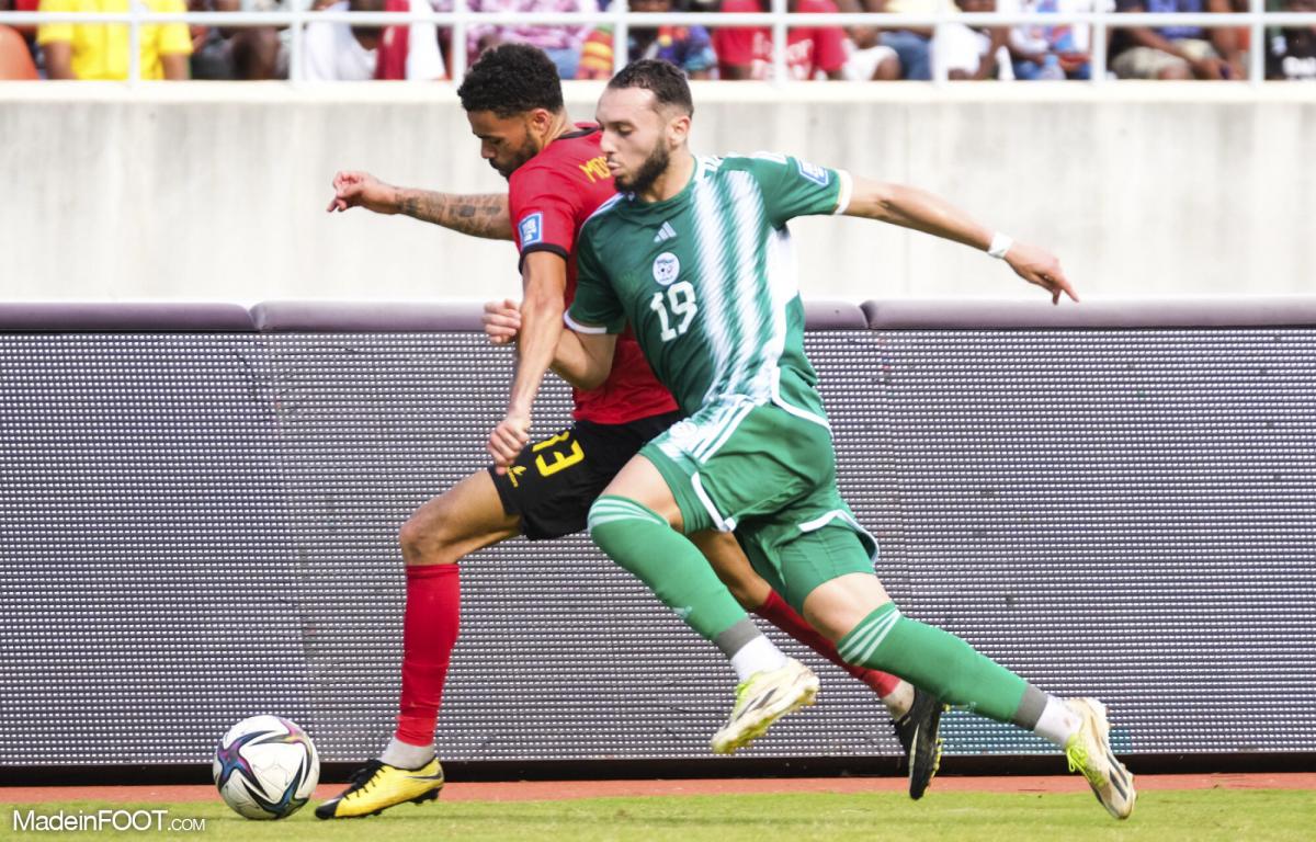 Amine Gouiri sous le maillot de l'Algérie