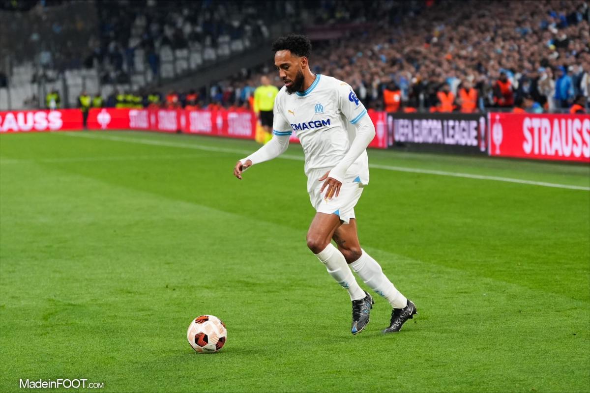 Pierre-Emerick Aubameyang, sous les couleurs de l'OM