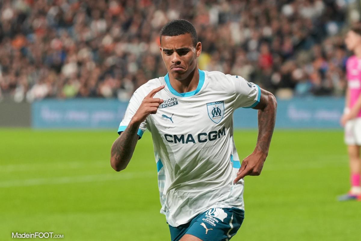 Mason Greenwood avec l'OM
