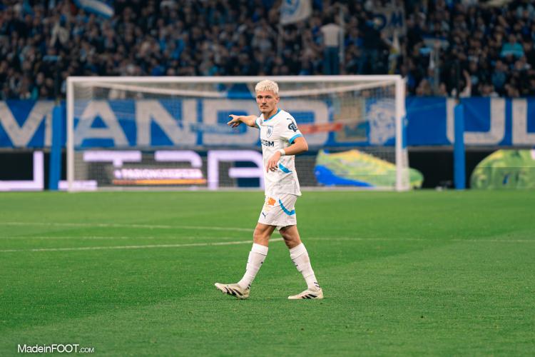 Quentin Merlin, le défenseur latéral gauche de l'Olympique de Marseille.
