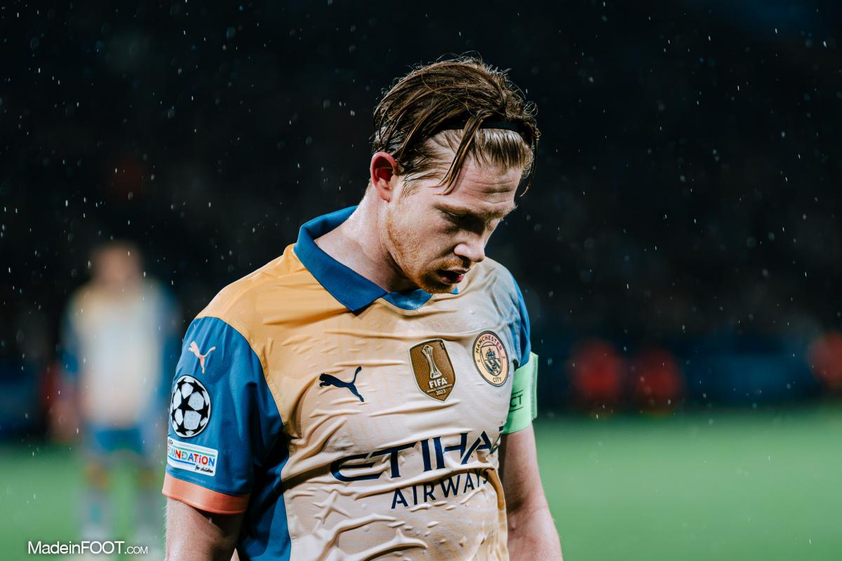 Kevin de Bruyne avec le maillot de Manchester City 