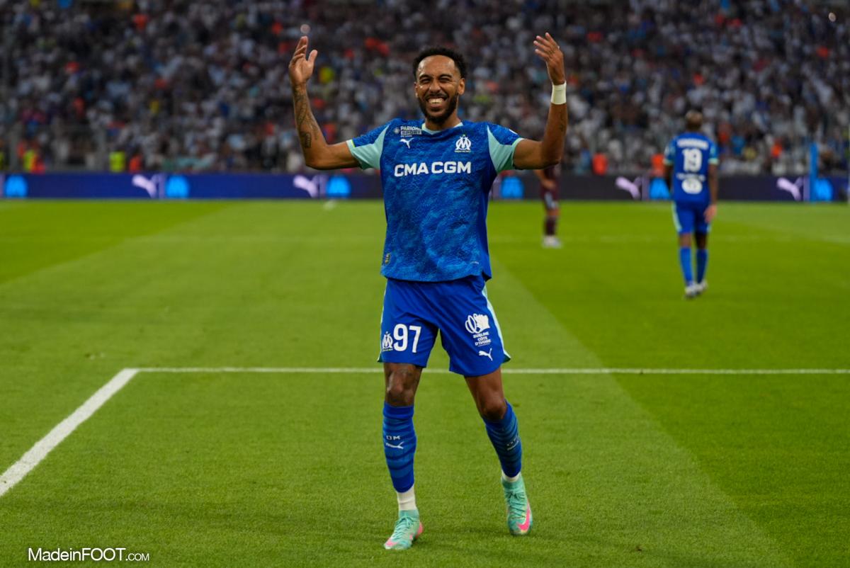 Pierre-Emerick Aubameyang, l'attaquant de l'Olympique de Marseille.