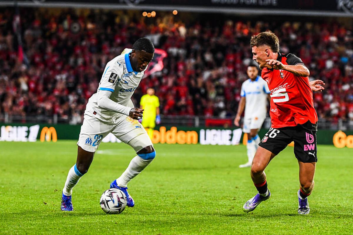 Timothy Weah, l'ailier de l'Olympique de Marseille.