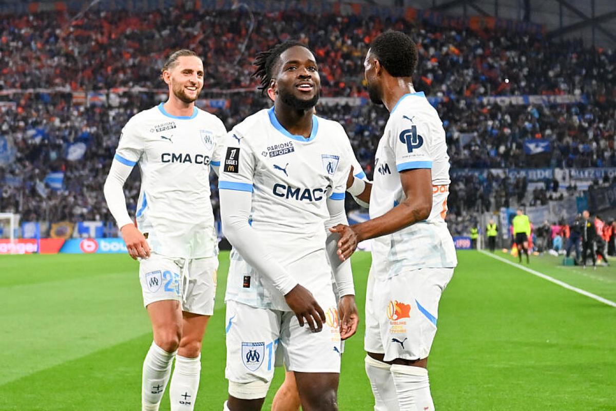 Adrien Rabiot (OM), ici aux côtés de Jonathan Rowe (OM).