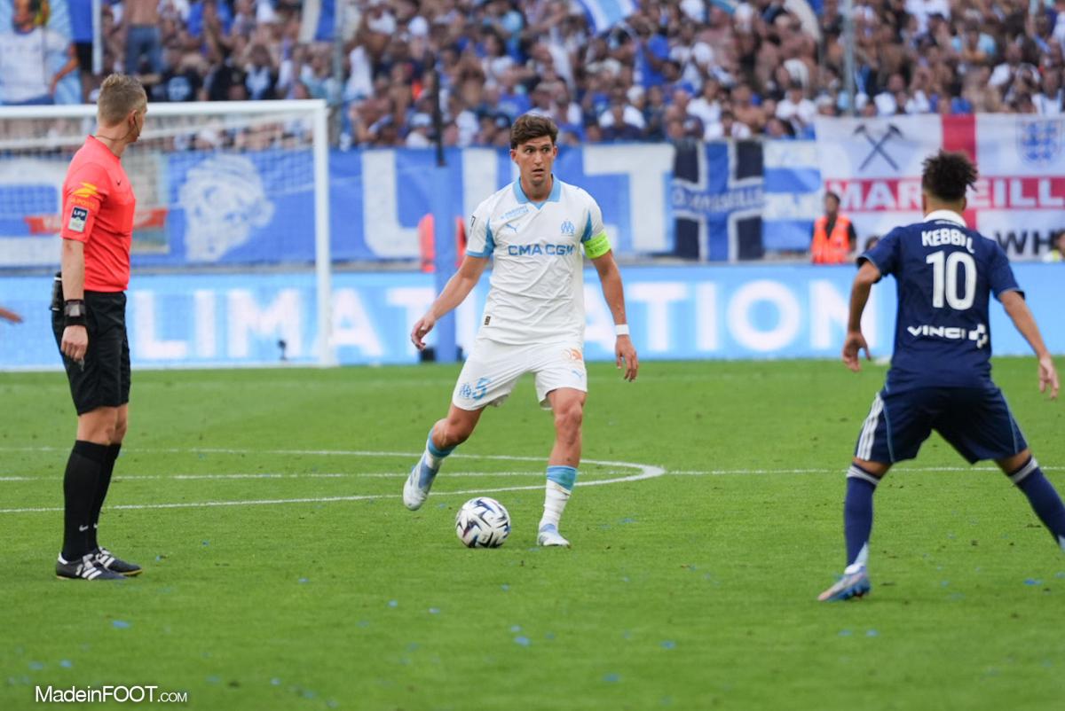 Leonardo Balerdi, le défenseur central et capitaine de l'Olympique de Marseille.